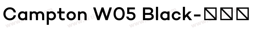 Campton W05 Black字体转换